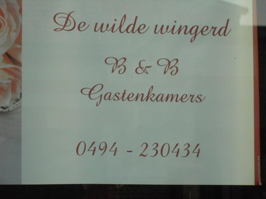 Huis De Wilde Wingerd Hotell Ieper Eksteriør bilde